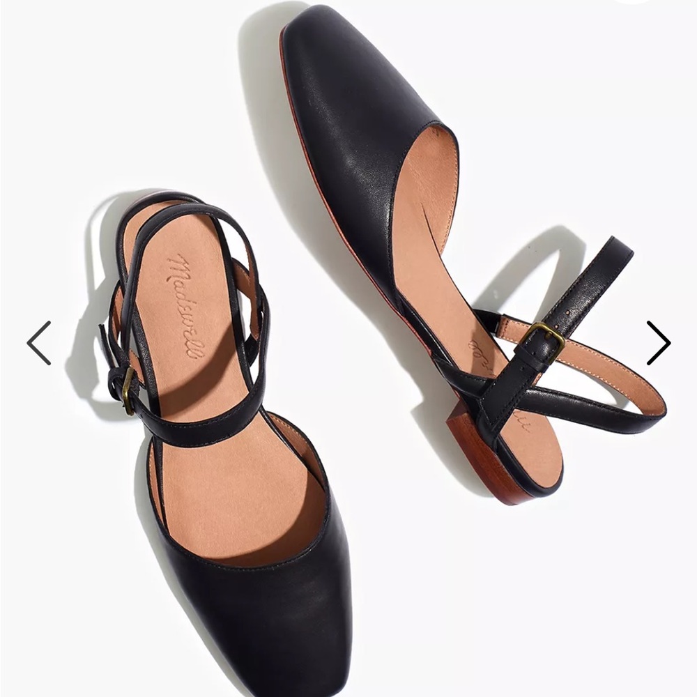 Madewell Black Leather Flats
